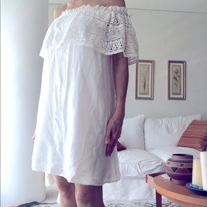 Zara off shoulder dress/cover up, size XS